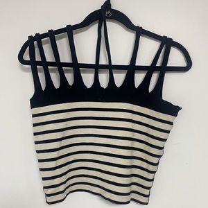 Vintage Gaultier striped sailor knitted tank top size 6